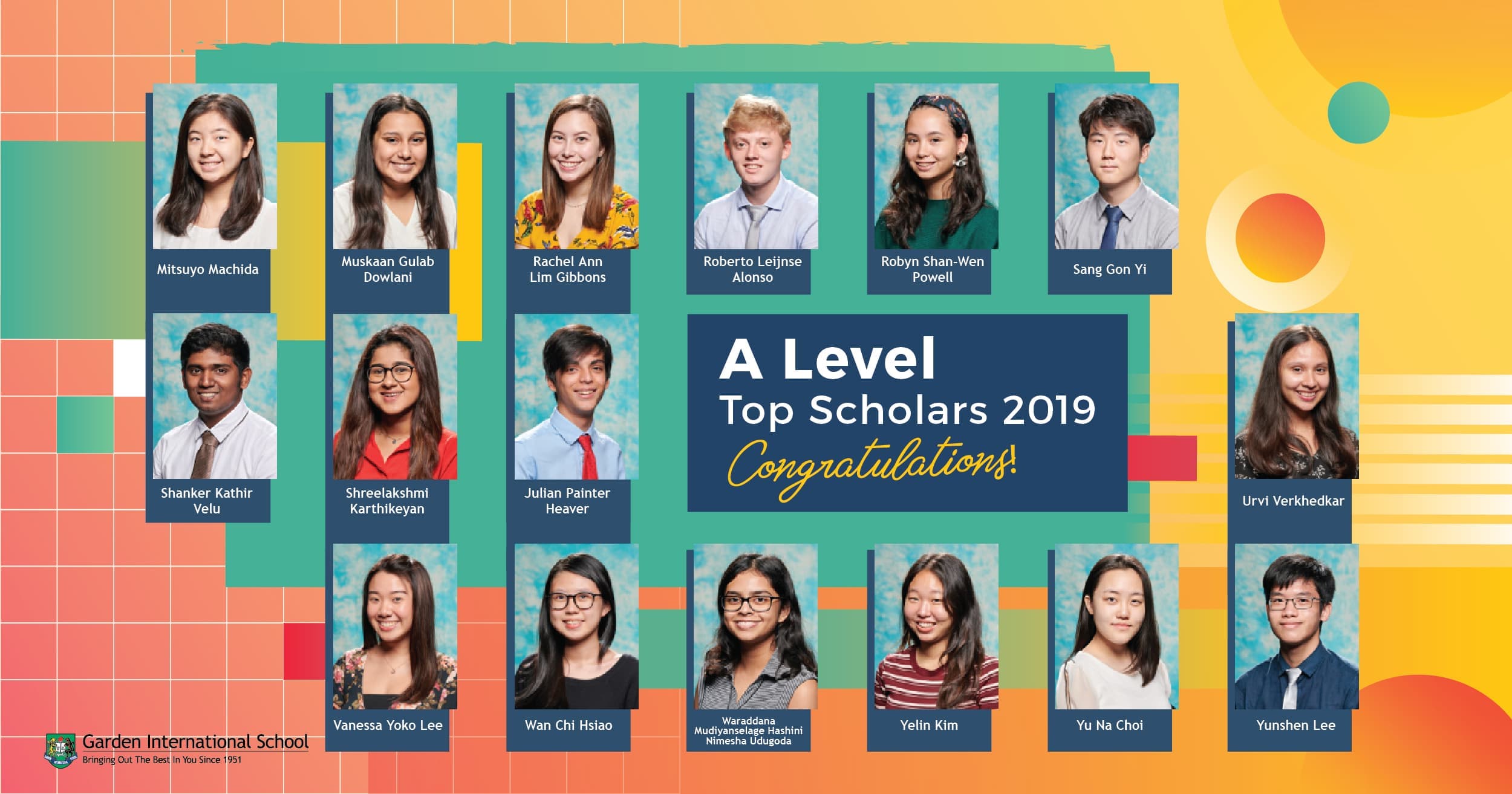 Top SCholars A=level 2019
