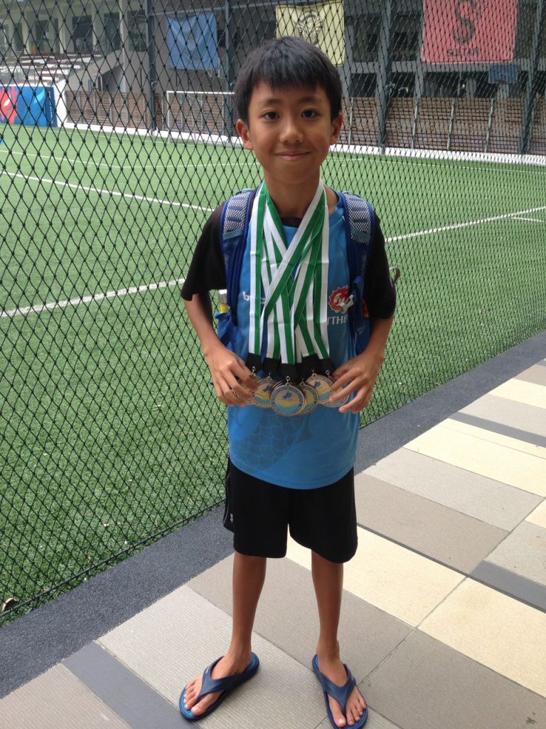 Matt with haul of 10 medals at GIS inaugural Early Fire meet